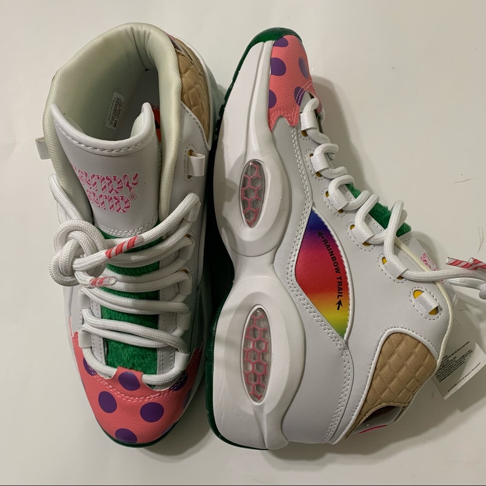 Size 7 Big Boys Womens 8 REEBOK x Hasbro x Question Mid 'Candy Land' GZ0081 - Picture 1 of 8